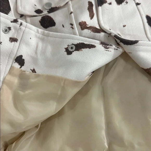 Western Cowhide Look Short Jacket - Picture 7 of 8